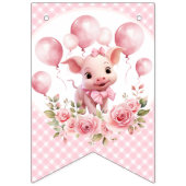 Bannière de jonction culte Piggy Girl Farm 1er ann (Premier drapeau)