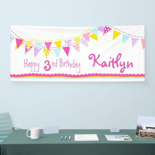 Bannière de jonction de 3e anniversaire (Salon professionnel)