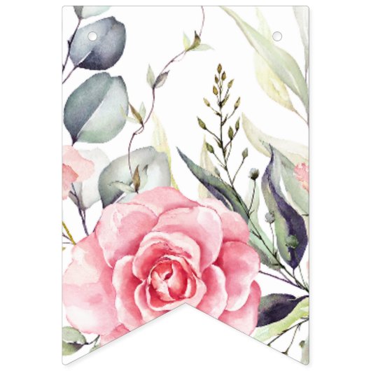 Bannière de jonction florale floue (Deuxième drapeau)