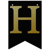 Bannière de jonction Gold Happy Birthday (Deuxième drapeau)