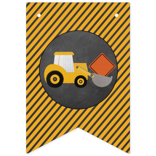 Bannière de joyeux anniversaire de construction de (Premier drapeau)