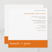 Bannière de kaki : : Faire-part de mariage (Devant / Derrière)