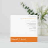 Bannière de kaki : : Faire-part de mariage (Debout devant)