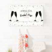 Bannière de la Bachelortie Noire et Or (En situation)