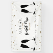 Bannière de la Bachelortie Noire et Or (Vertical)