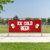Bannière de la bière froide glacée (Insitu)