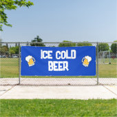 Bannière de la bière froide glacée (Insitu)