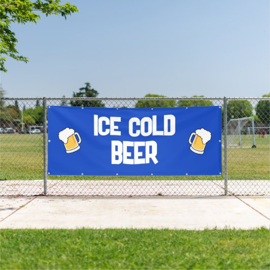 Bannière de la bière froide glacée (Insitu)