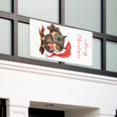 Bannière de la chouette de Noël (Bâtiment extérieur)