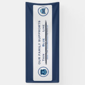 Bannière de la famille Thin Blue Line (Vertical)