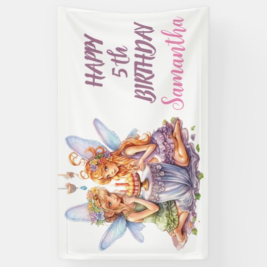 Bannière de la FÊTE D'ANNIVERSAIRE (Vertical)