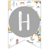 Bannière de la fête d'anniversaire de la construct (Deuxième drapeau)