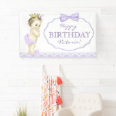 Bannière de la fête d'anniversaire de la princesse (En situation)