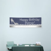 Bannière de la fête d'anniversaire Denim et Diamon (Salon professionnel)