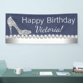 Bannière de la fête d'anniversaire Denim et Diamon (Salon professionnel)