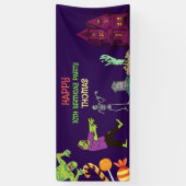 Bannière de la fête d'anniversaire des enfants Zom (Vertical)