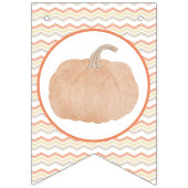 Bannière de la fête d'anniversaire du citrouille (Premier drapeau)