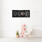 Bannière de la fête de graduation de l'école denta (En situation)