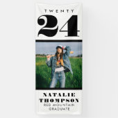 Bannière de la fête de graduation en plein air cus (Vertical)