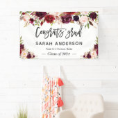 Bannière de la fête de graduation - Rustique Bourg (En situation)