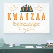 Bannière de la fête de Kwanzaa (Salon professionnel)