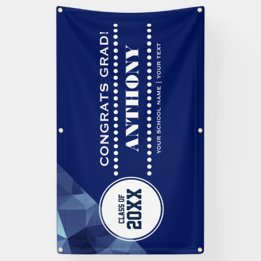 Bannière de la fête de la conception géométrique m (Vertical)