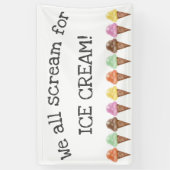 Bannière de la fête de la crème glacée (Vertical)