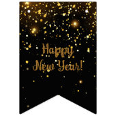 Bannière de la fête de la Parties scintillant Noir (Premier drapeau)