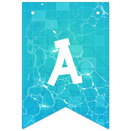 Bannière de la fête de la piscine (Troisième drapeau)