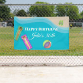 Bannière de la fête de la piscine pour 30e anniver (En situation)