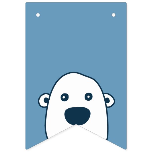 Bannière de la fête de l'ours polaire cachée par P (Deuxième drapeau)