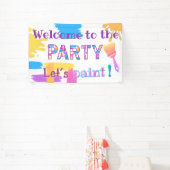 Bannière de la fête de peinture des traits de pinc (Insitu)