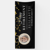 Bannière de la fête de retrait photo personnalisée (Vertical)