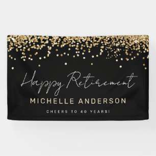 Bannière de la fête de retraite de la Parties scin