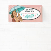 Bannière de la Fête des mariées parapluie de style (Insitu)