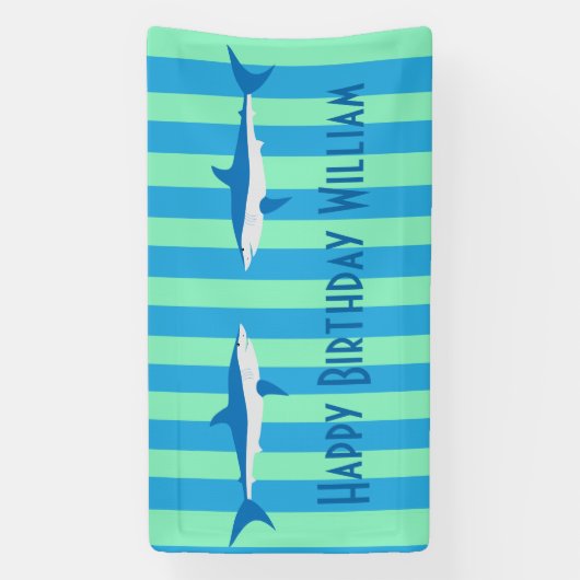 Bannière de la fête des requins (Verticale)