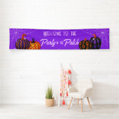 Bannière de la fête d'Halloween dans le patch de c (En situation)