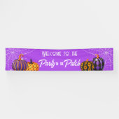 Bannière de la fête d'Halloween dans le patch de c (Horizontal)