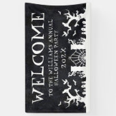 Bannière de la fête d'Halloween de la famille d'Af (Vertical)