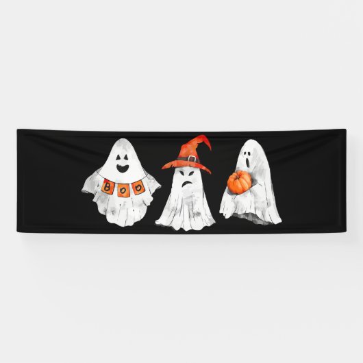 Bannière de la fête d'Halloween, Décor de la fête  (Horizontal)
