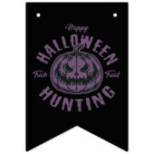 Bannière de la fête d'Halloween - Éffrayant noir e (Premier drapeau)