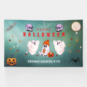 Bannière de la fête d'Halloween personnalisée pour (Horizontal)