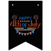 Bannière de la fête d'indépendance du 14 juillet (Deuxième drapeau)