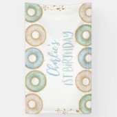 Bannière de la fête du 1er anniversaire du garçon  (Vertical)