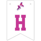 Bannière de la fête du patinage sur glace (bunting (Deuxième drapeau)