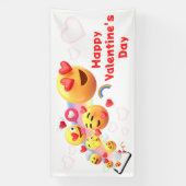 Bannière de la fête Emoji Valentines (Verticale)