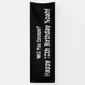 Bannière de la fête "Escape Room" (Vertical)