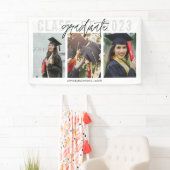 Bannière de la fête photo de la graduation moderne (En situation)