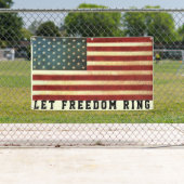 Bannière de la liberté du drapeau américain (En situation)