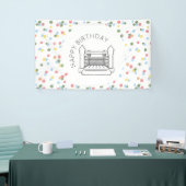 Bannière de la maison de rebond avec points d'aqua (Salon professionnel)